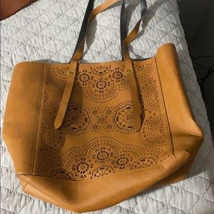 Cute leather tote